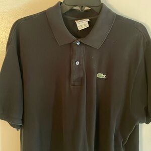 Lacoste polo black size 7